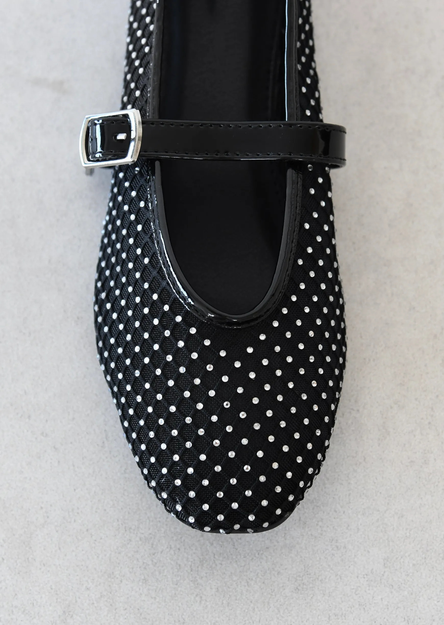 Sandales Plates^Outfitbook Ballerines plates en tulle avec stass