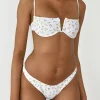Maillots De Bain^Outfitbook Bas bikini fleuri orange Blanc