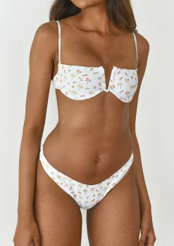Maillots De Bain^Outfitbook Bas bikini fleuri orange Blanc