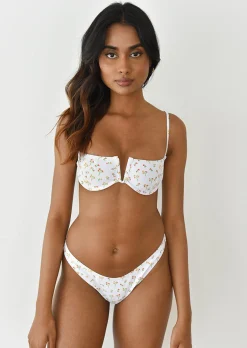 Maillots De Bain^Outfitbook Bas bikini fleuri orange Blanc