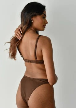 Maillots De Bain^Outfitbook Bas bikini côtelé Marron