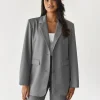 Vestes L Manteaux | Blazers^Outfitbook Blazer droit GRIS