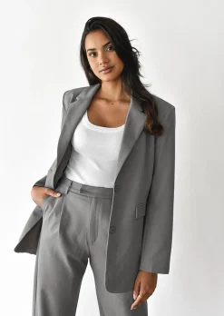 Vestes L Manteaux | Blazers^Outfitbook Blazer droit GRIS