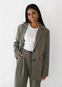 Vestes L Manteaux | Blazers^Outfitbook Blazer droit TAUPE