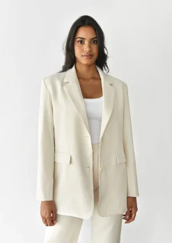 Vestes L Manteaux | Blazers^Outfitbook Blazer droit CREME