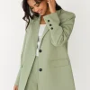 Vestes L Manteaux | Blazers^Outfitbook Blazer droit oversize VERT