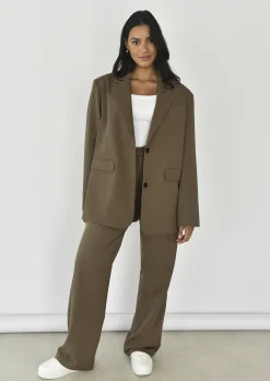 Vestes L Manteaux | Blazers^Outfitbook Blazer droit oversize TAUPE