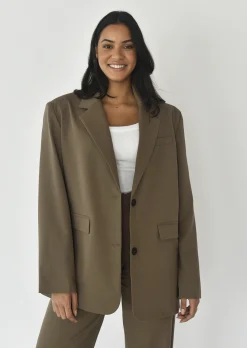 Vestes L Manteaux | Blazers^Outfitbook Blazer droit oversize TAUPE