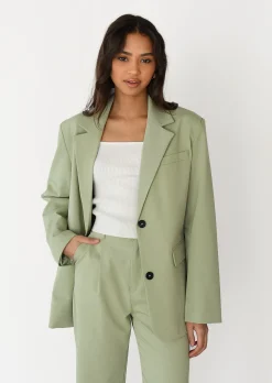 Vestes L Manteaux | Blazers^Outfitbook Blazer droit oversize VERT