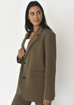 Vestes L Manteaux | Blazers^Outfitbook Blazer droit oversize TAUPE