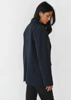 Vestes L Manteaux | Blazers^Outfitbook Blazer droit rayures BLEU