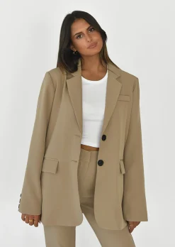 Vestes L Manteaux | Blazers^Outfitbook Blazer oversize TAUPE