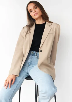 Vestes L Manteaux | Blazers^Outfitbook Blazer oversize BEIGE