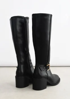 Bottes^Outfitbook Bottes hautes à boucle NOIR