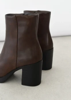 Bottes^Outfitbook Bottines à talon MARRON