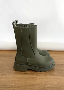 Bottes^Outfitbook Bottines Chelsea chunky KAKI