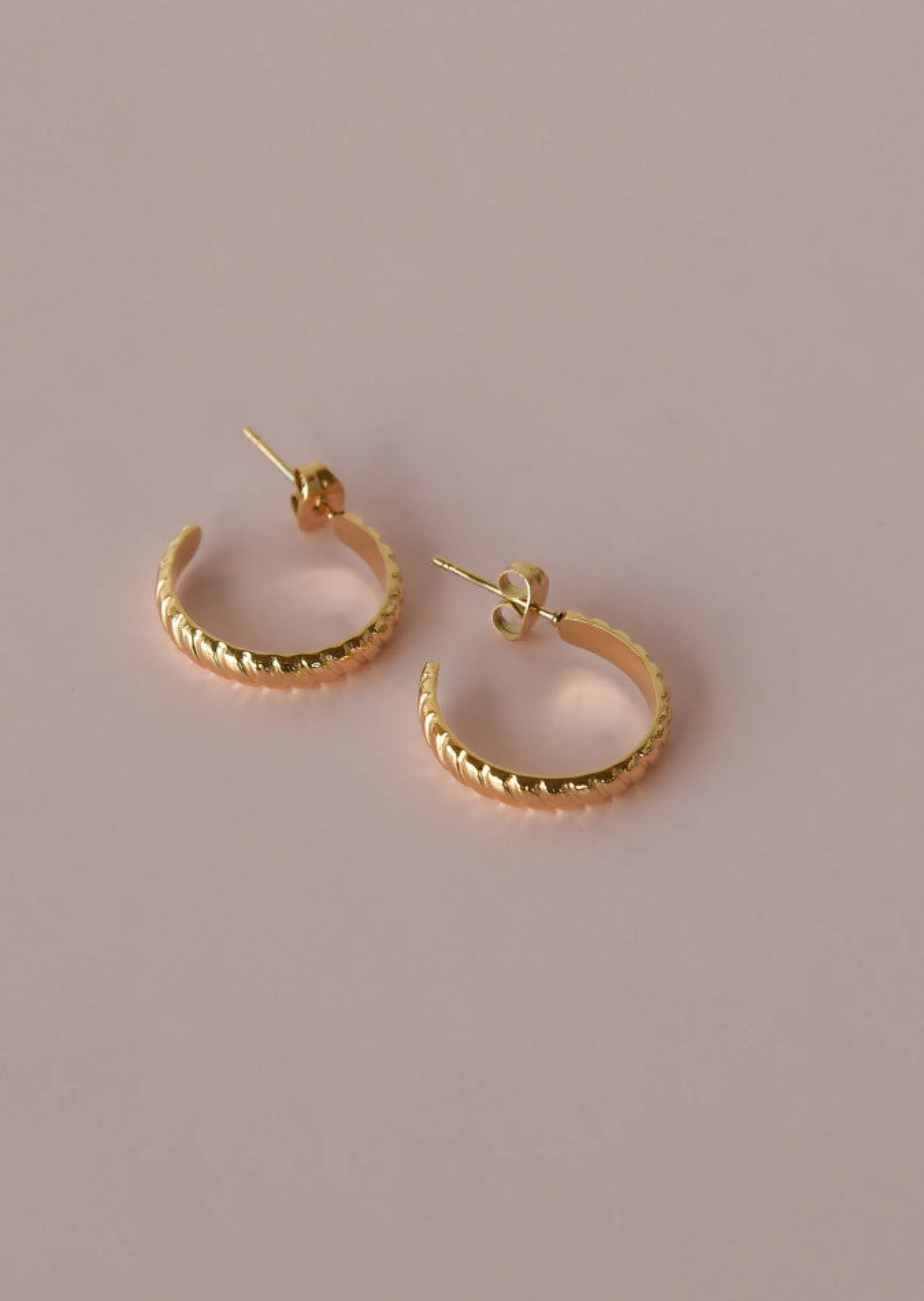 Bijoux^Outfitbook Boucles d'oreilles style créoles torsadées