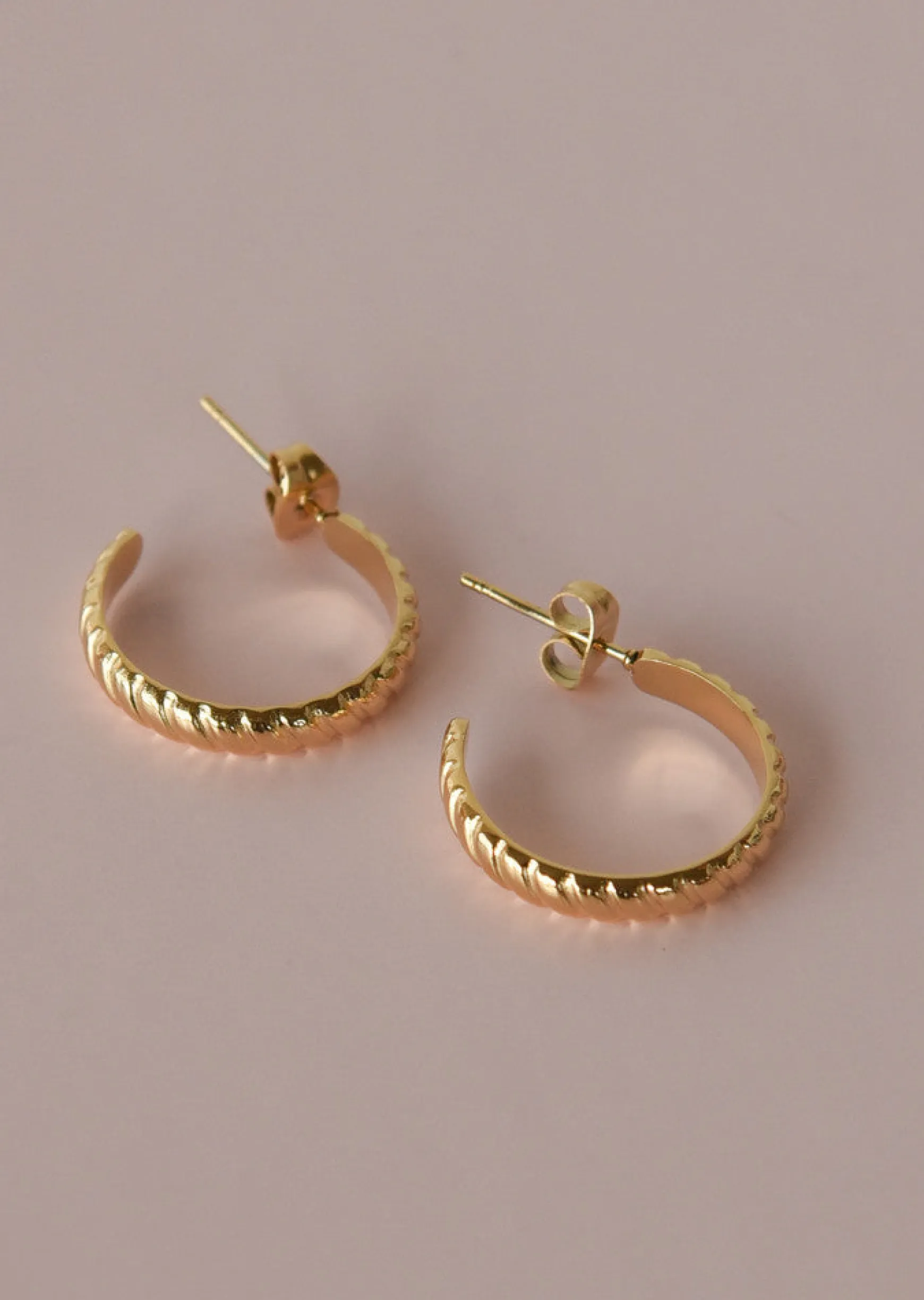Bijoux^Outfitbook Boucles d'oreilles style créoles torsadées
