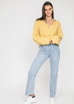 Pulls L Cardigans^Outfitbook Cardigan en maille épaisse JAUNE