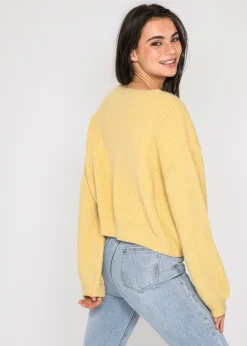 Pulls L Cardigans^Outfitbook Cardigan en maille épaisse JAUNE