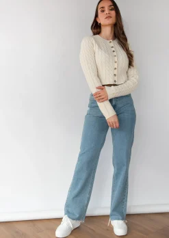 Pulls L Cardigans^Outfitbook Cardigan en maille torsadée BEIGE