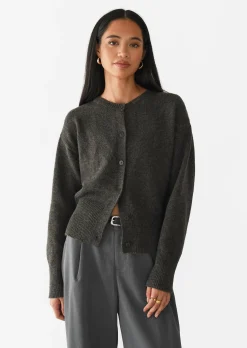 Pulls L Cardigans^Outfitbook Cardigan maille boutons MARRON