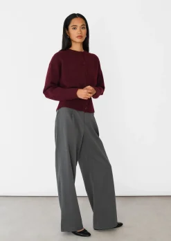 Pulls L Cardigans^Outfitbook Cardigan maille boutons BORDEAUX