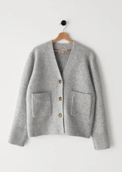 Pulls L Cardigans^Outfitbook Cardigan maille poches GRIS