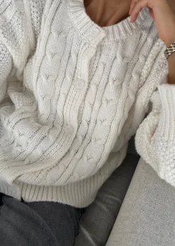 Pulls L Cardigans^Outfitbook Cardigan torsadé BEIGE