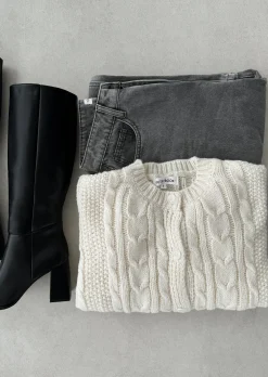 Pulls L Cardigans^Outfitbook Cardigan torsadé BEIGE