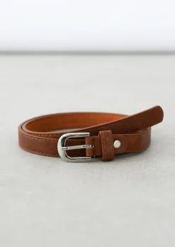 Ceintures^Outfitbook Ceinture fine à boucle MARRON