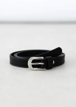 Ceintures^Outfitbook Ceinture fine à boucle NOIR