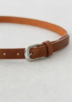 Ceintures^Outfitbook Ceinture fine à boucle MARRON