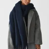 Echarpes, Gants Et Bonnets^Outfitbook Écharpe en maille à franges BLEU