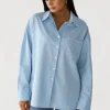 Chemises L Blouses | Hauts^Outfitbook Chemise en coton BLEU