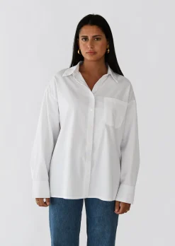 Chemises L Blouses | Hauts^Outfitbook Chemise en coton BLANC