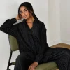 Chemises L Blouses | Hauts^Outfitbook Chemise en satin plissée NOIR