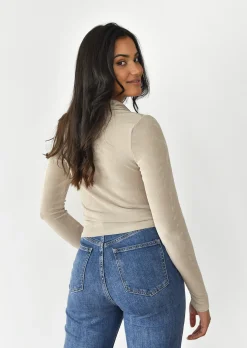 Chemises L Blouses | Hauts^Outfitbook Chemise fluide froncée BEIGE