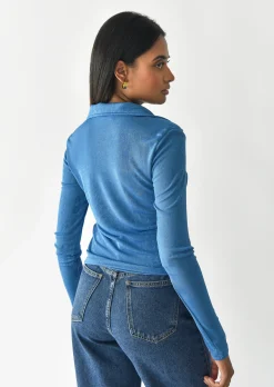 Chemises L Blouses | Hauts^Outfitbook Chemise fluide froncée BLEU