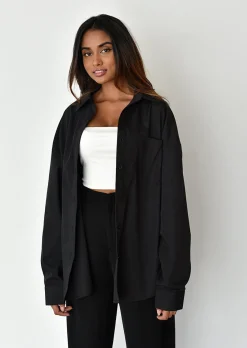 Chemises L Blouses | Hauts^Outfitbook Chemise oversize NOIR