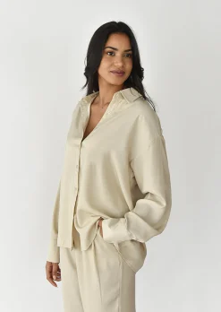 Chemises L Blouses | Hauts^Outfitbook Chemise oversize fluide BEIGE