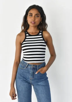 Hauts^Outfitbook Débardeur côtelé rayé RAYURES