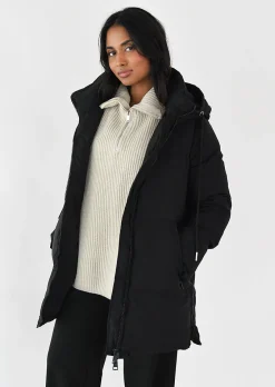 Vestes L Manteaux^Outfitbook Doudoune mi-longue NOIR