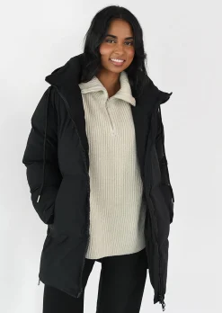 Vestes L Manteaux^Outfitbook Doudoune mi-longue NOIR