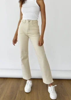 Jeans^Outfitbook Jean dad - éco-responsable BEIGE
