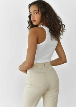 Jeans^Outfitbook Jean dad - éco-responsable BEIGE