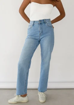 Jeans^Outfitbook Jean dad bleu clair
