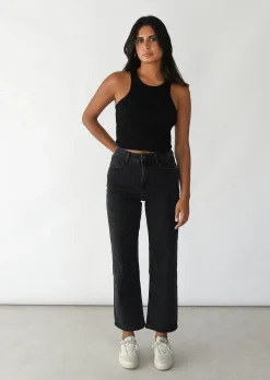Jeans^Outfitbook Jean dad gris foncé