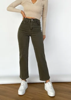 Jeans^Outfitbook Jean dad KAKI