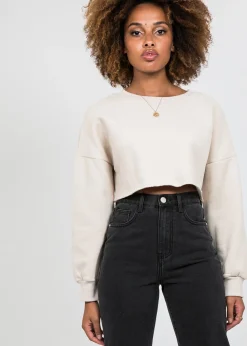 Jeans^Outfitbook Jean droit taille haute fendu sur les côtés délavé NOIR